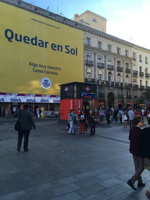 Elevator at metro station in Madrid