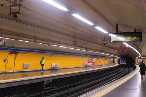 Metro station in Madrid